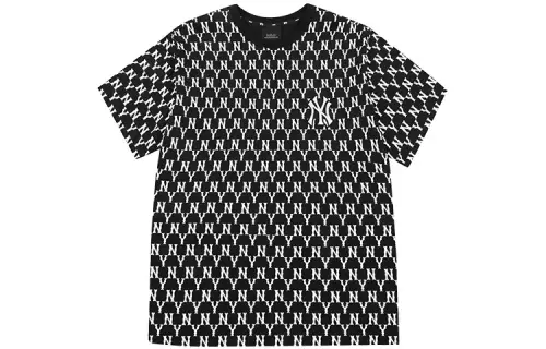 MLB Drop Shoulder Sleeve T-Shirt Unisex Black