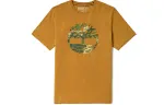 Timberland T Shirts Men's Wheat Crew Neck Moderate Straight Fit