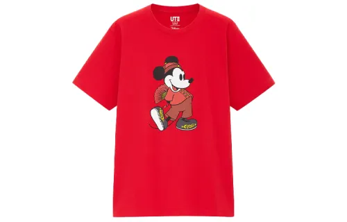 UNIQLO x Disney Co brand T Shirt Unisex Red