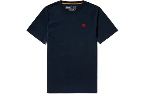 Timberland T Shirts Men's Dark Sapphire Crew Neck Moderate Straight Fit