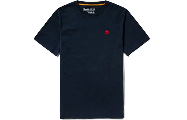 Timberland T-Shirts Men's Dark Sapphire Crew Neck Moderate Straight Fit
