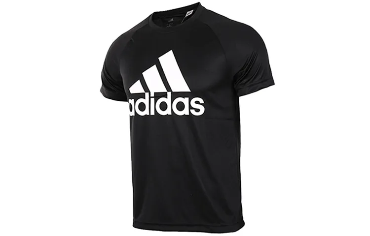 Adidas T-Shirts Men's Crew Neck Moderate Straight Fit