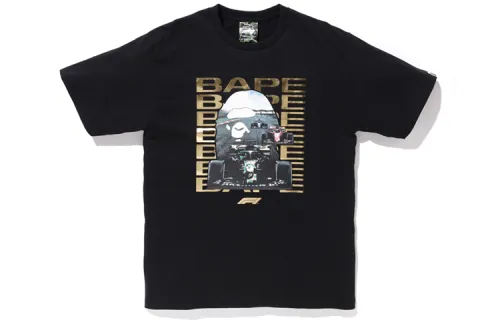 Bape X F1 Photo Ape Head Tee