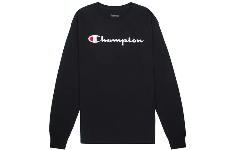 Champion T Shirt US Version Unisex Black