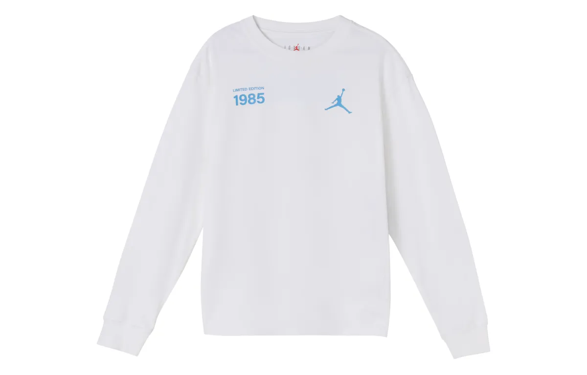 Jordan T-Shirts Men's White Crew Neck Moderate Straight Fit