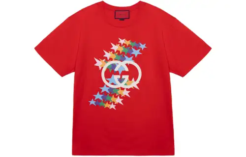 GUCCI 520 Special Collection SS21 T Shirt Men's Bright Red