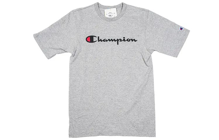Champion T Shirt US Version Unisex Gray