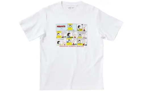UNIQLO Drop Shoulder Sleeve T Shirt Unisex White