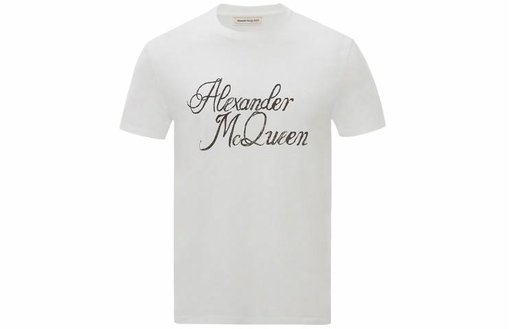 Мужские футболки Alexander Alexander McQueen (белые)