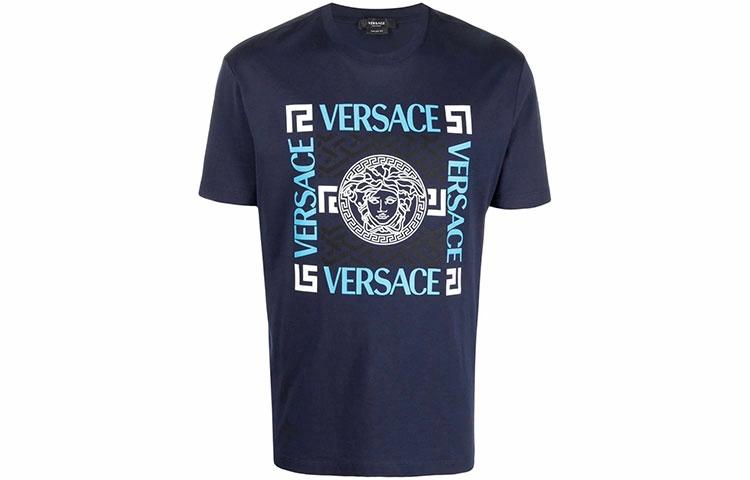 Мужская футболка Versace (синяя)
