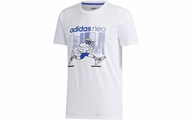 Мужская футболка adidas neo (белая) — фото 1