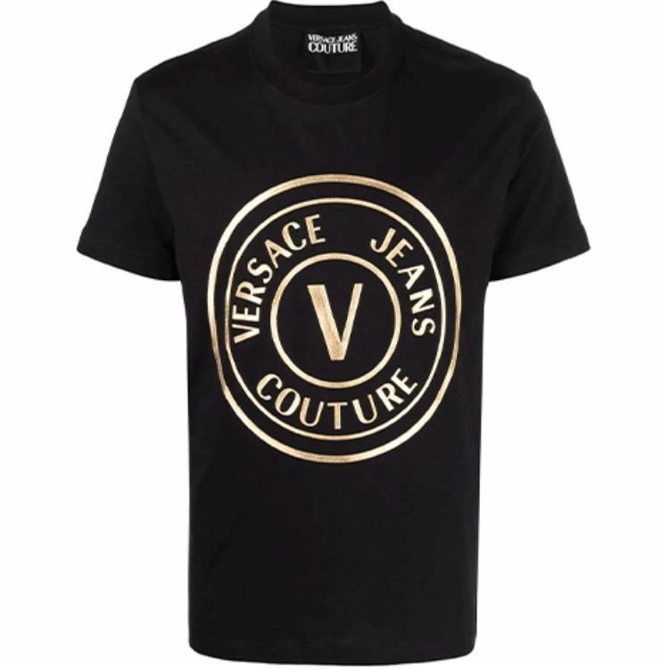 Мужская футболка Versace VERSACE JEANS COUTURE SS22 LogoT (черный)