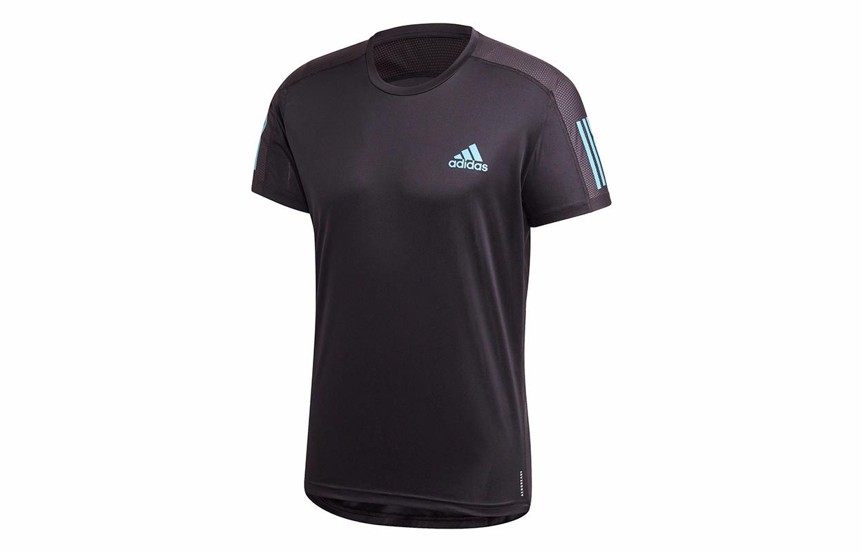 Мужские футболка adidas OWN The Run Tee (черная) — фото 1