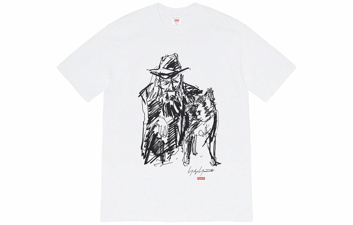 Футболка Supreme FW20 Week 4 x Yohji Yamamoto (белая)