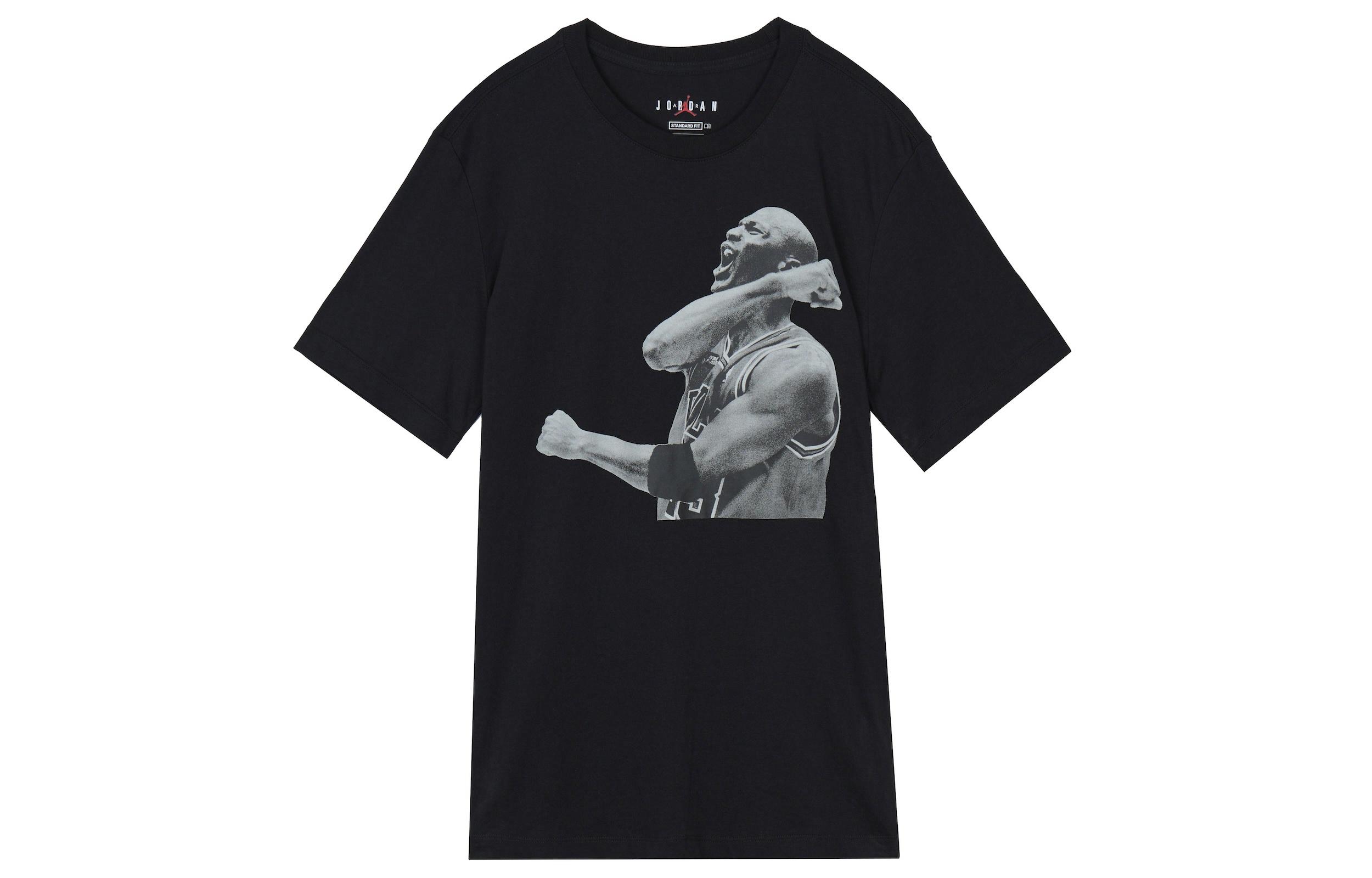 Мужская футболка Jordan Retro Print (черная) — фото 1
