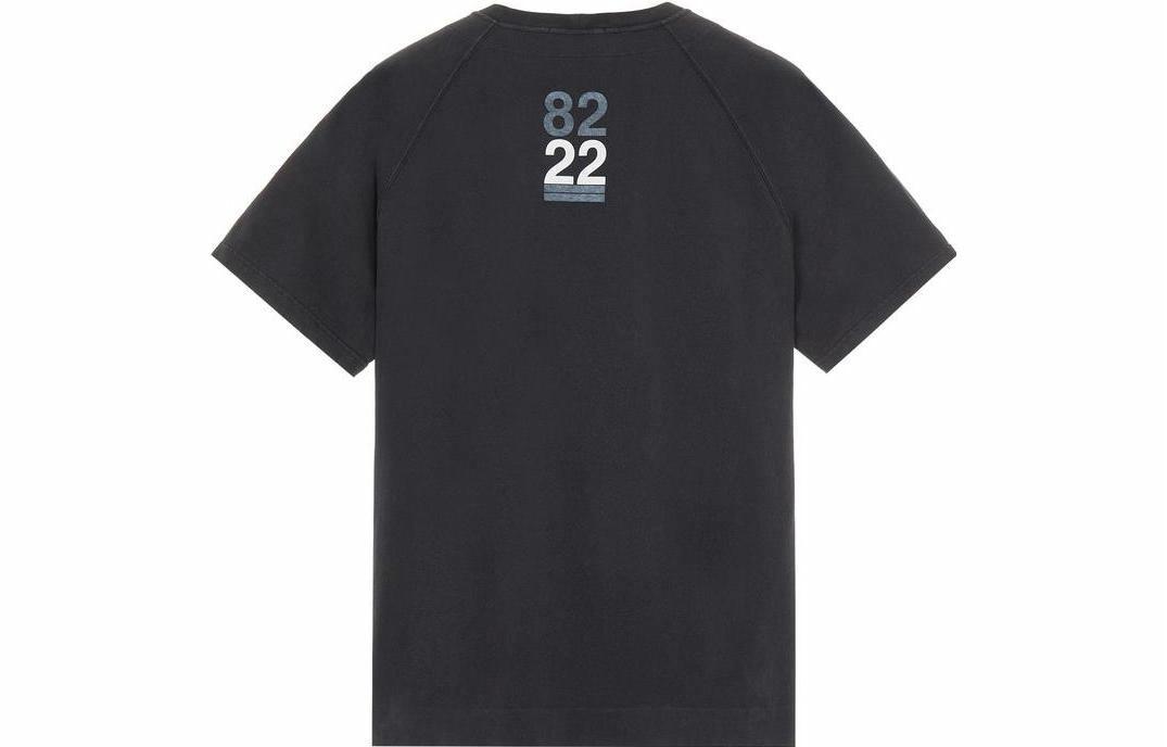 Мужская футболка STONE ISLAND 40 SS22 (черная)