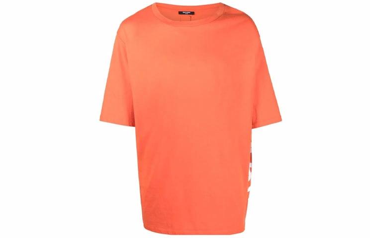 Мужская футболка BALMAIN Oversized T-Shirt (оранжевая)