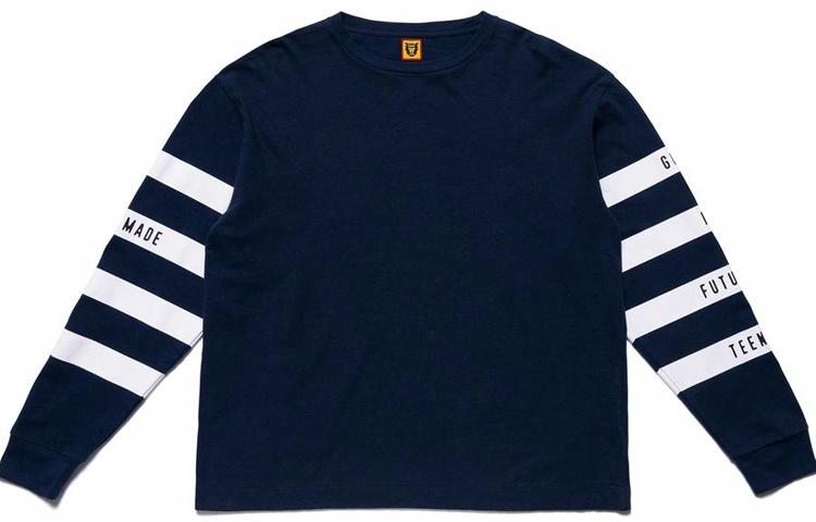 Футболка Human Made Striped (черно-белая в полоску)