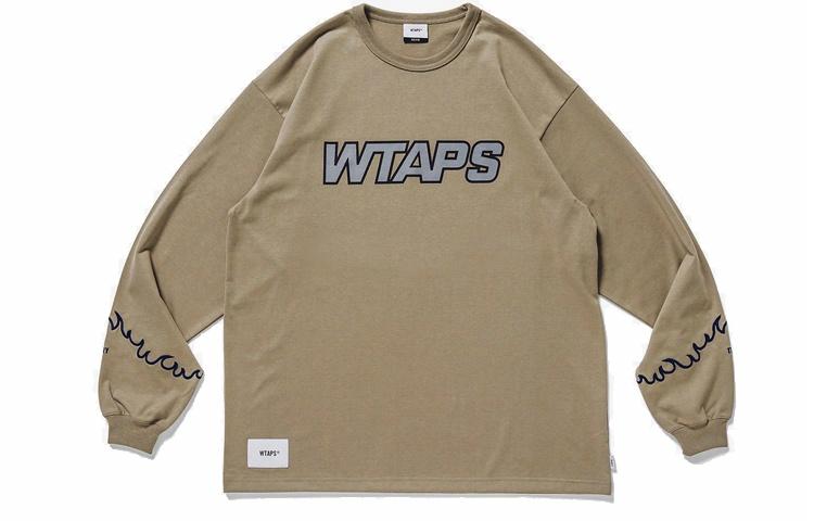 Мужская футболка WTAPS DRIFTERS LS COPO (бежевая)