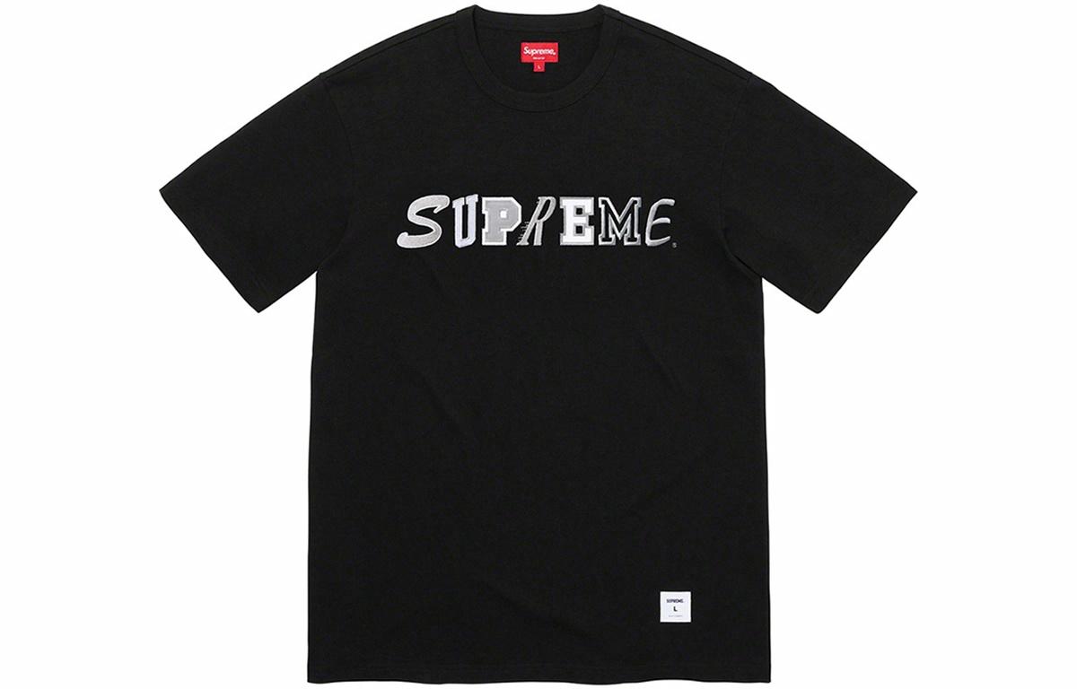 Футболка Supreme FW20 Week 3 Collage Logo S/S Top (черная) — фото 2
