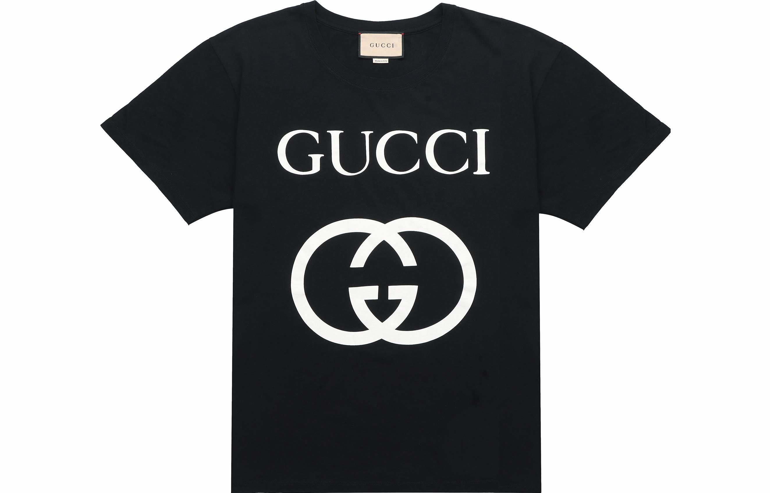 Мужская футболка Gucci GUCCI T (черная)
