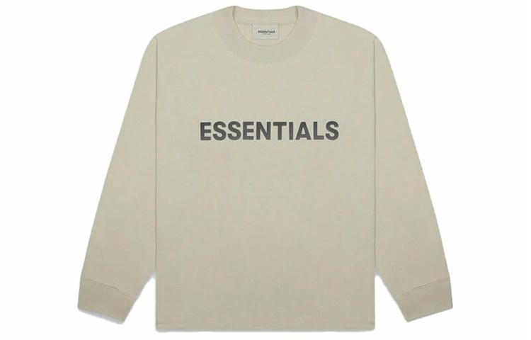 Мужской лонгслив Fear of God Essentials FW20 Long Sleeve T-Shirt Moss T (зеленый) — фото 1