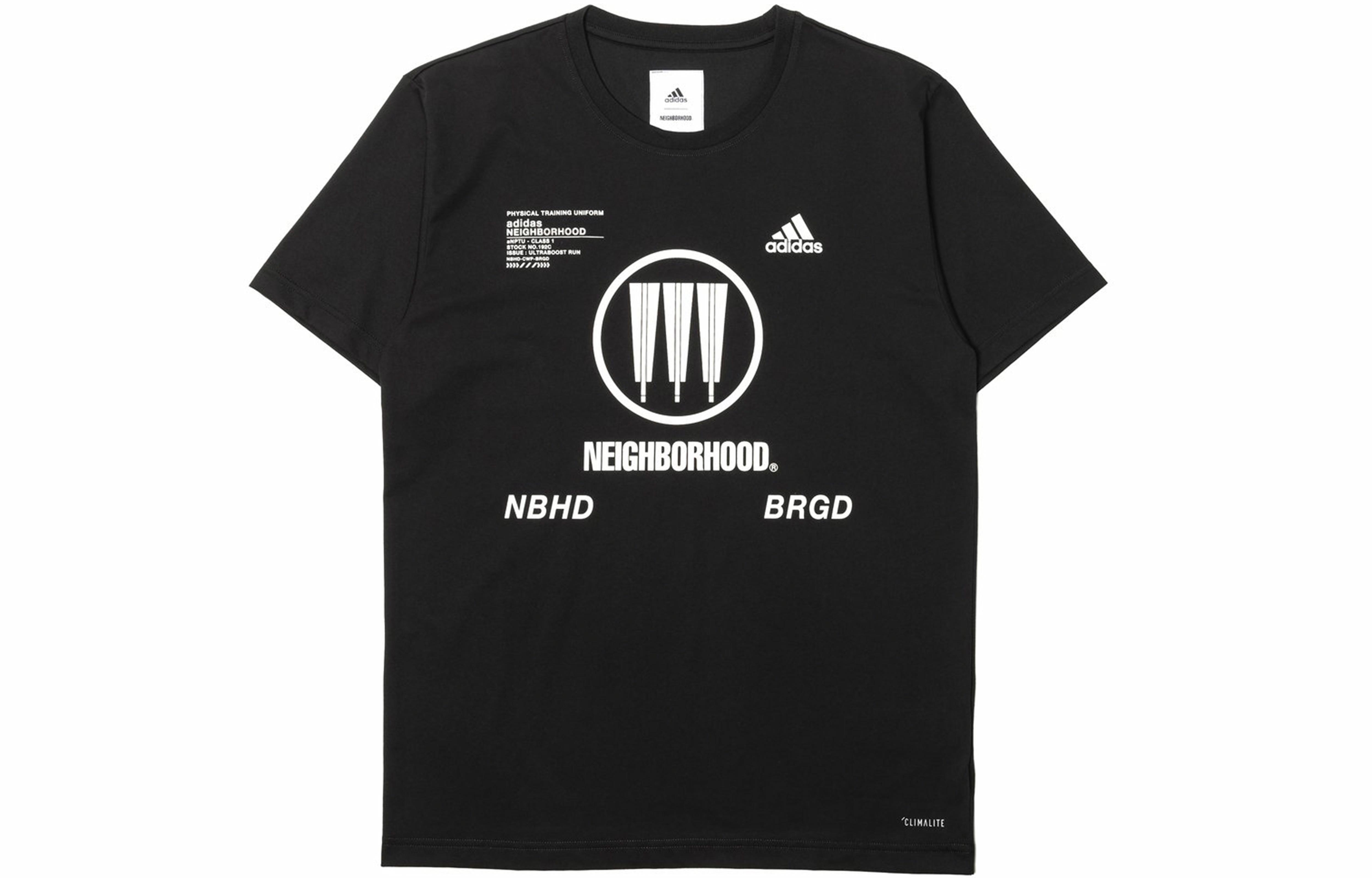 Мужская футболка adidas originals x Neighborhood T (черная) — фото 1