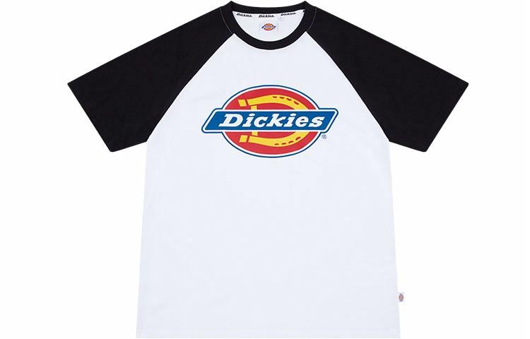футболка Dickies Raglan Sleeve (черно-белая)