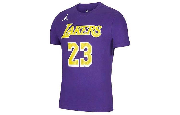 Мужская футболка Jordan LA Lakers (фиолетовая) — фото 1