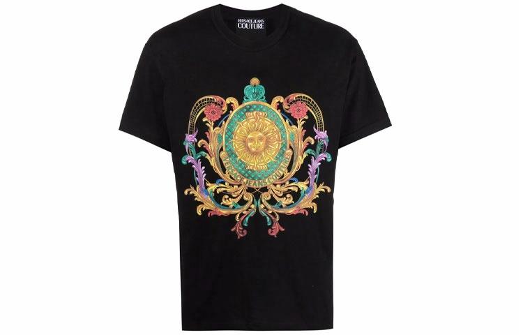 Мужская футболка Versace Jeans Couture SS22 (черная)