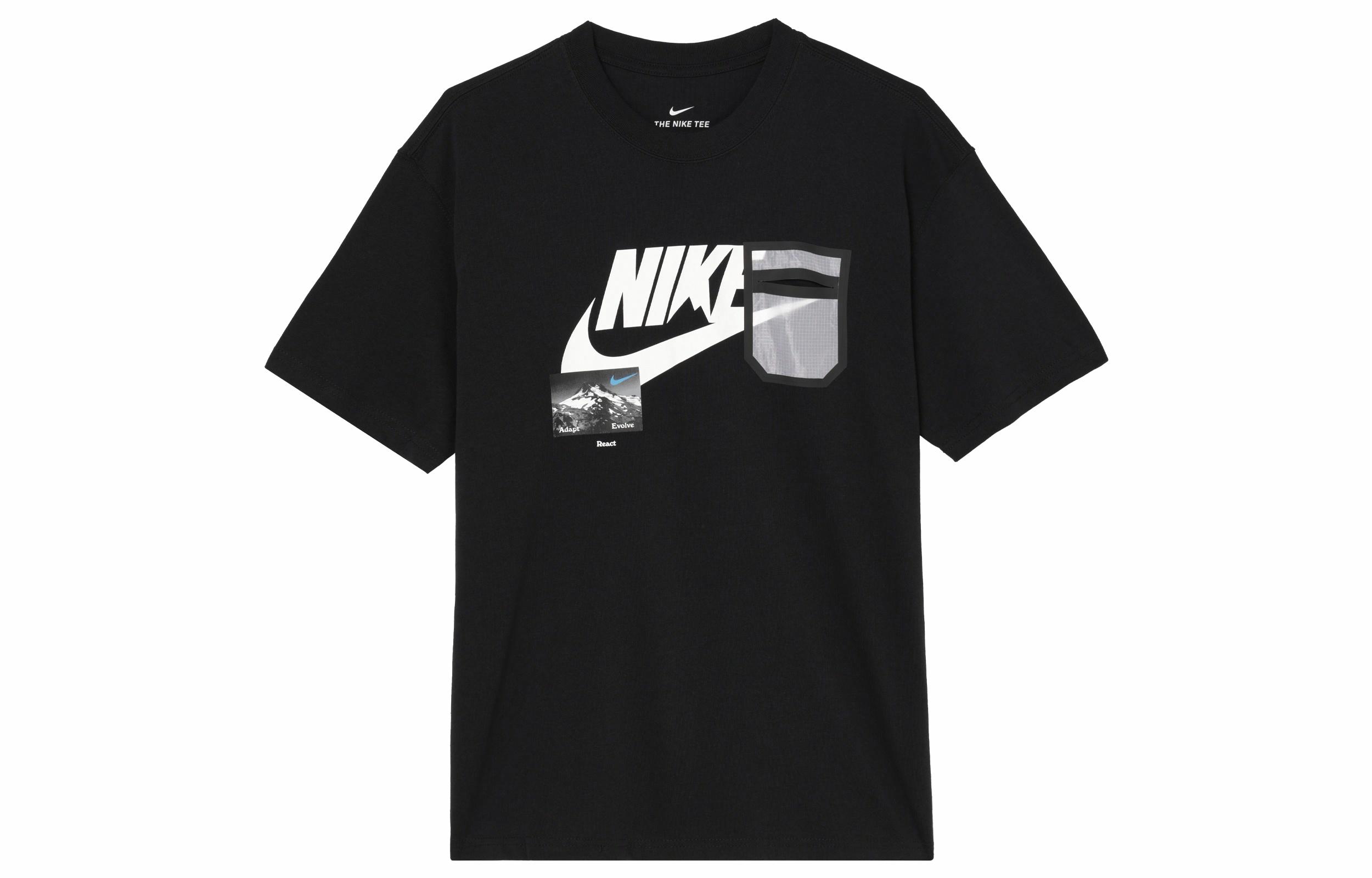 Мужская футболка Nike Sportswear с логотипом (черная) — фото 1