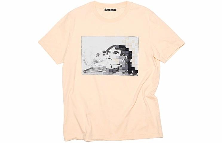 Футболка Acne CL0127-AHT (бежевая)