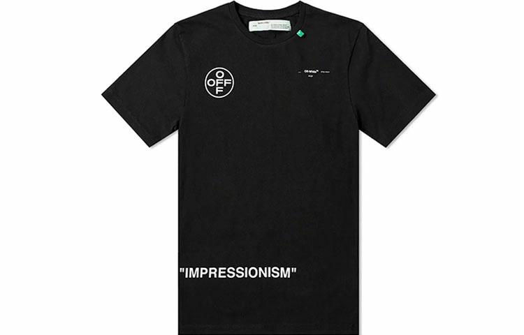 Мужская футболка OFF-WHITE T (черная) — фото 1