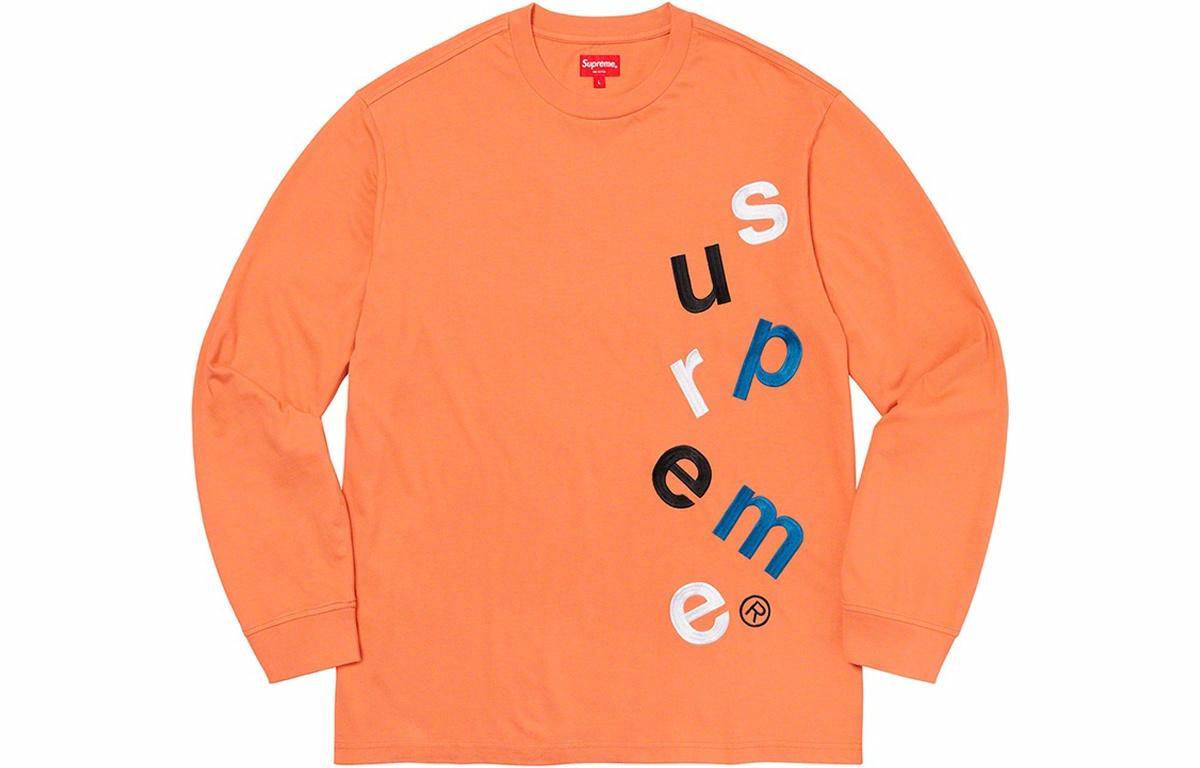 Унисекс футболка Supreme FW20 Week 4 Scatter Logo L/S Top LogoT (разноцветный) — фото 1