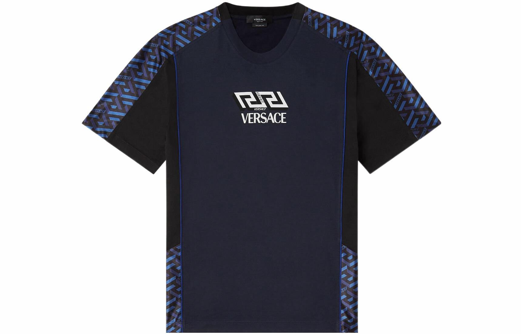 Мужская футболка Versace 1001806-1A01452-1U610 (синяя)