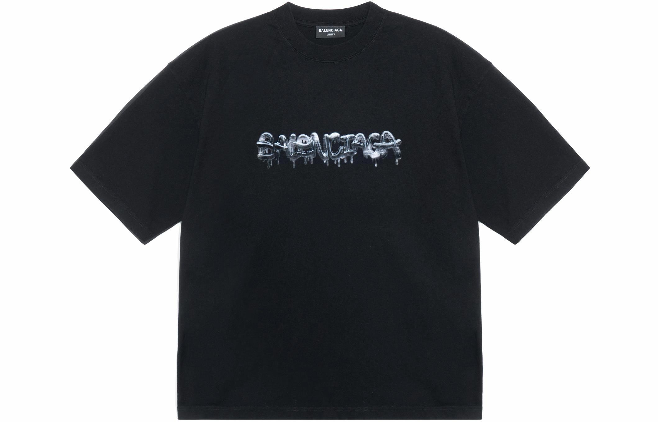 Футболка Balenciaga SS22 Slime (черная)