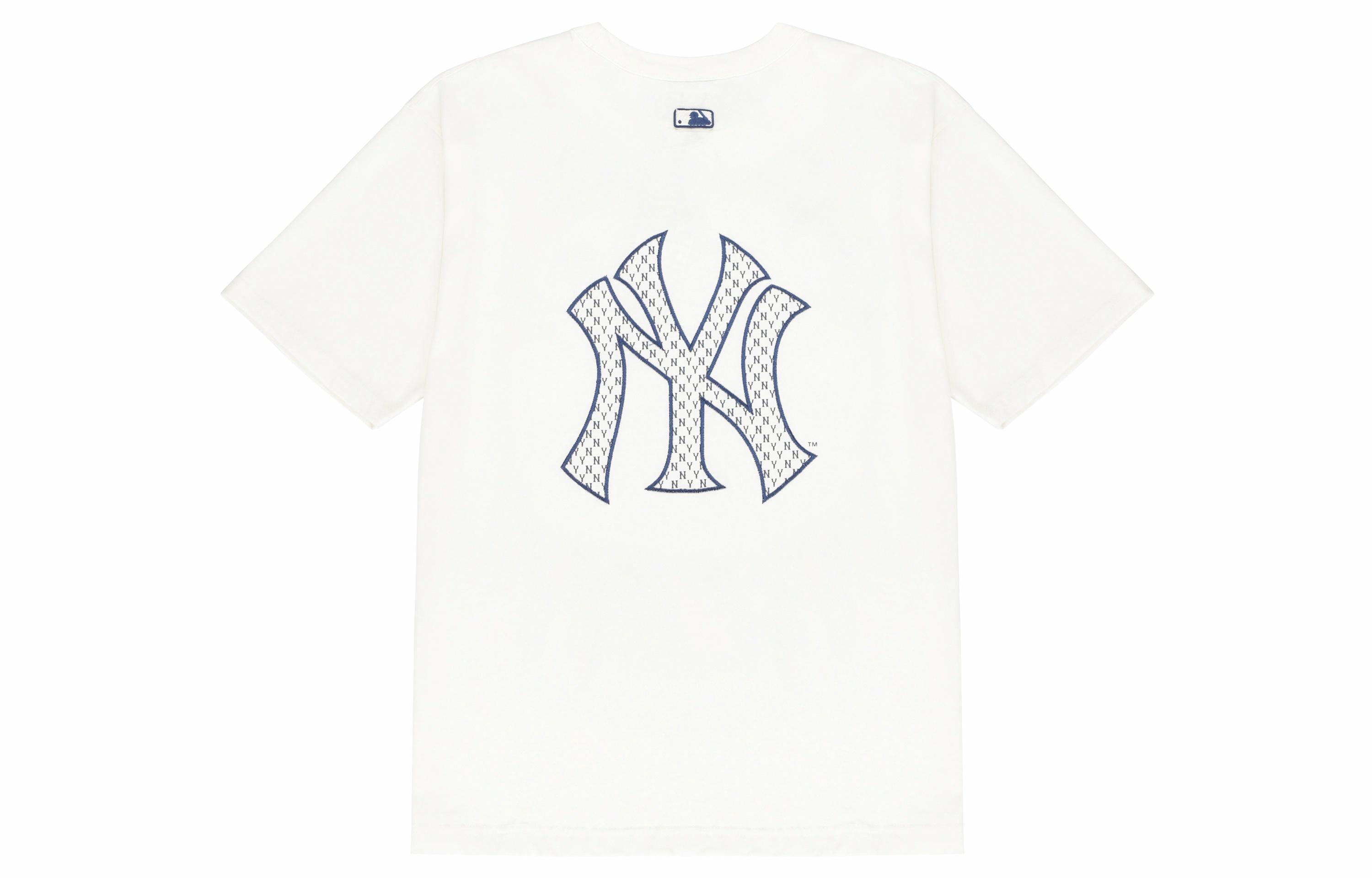 Футболка MLB NY Yankees Monogram (молочная)