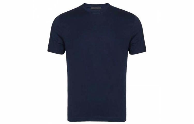 Мужская футболка Prada Slim Fit (синяя)