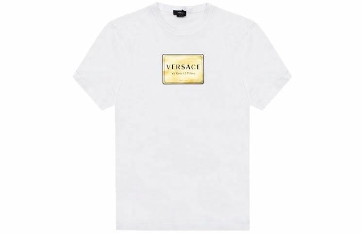Мужская футболка Versace LogoT (белая)