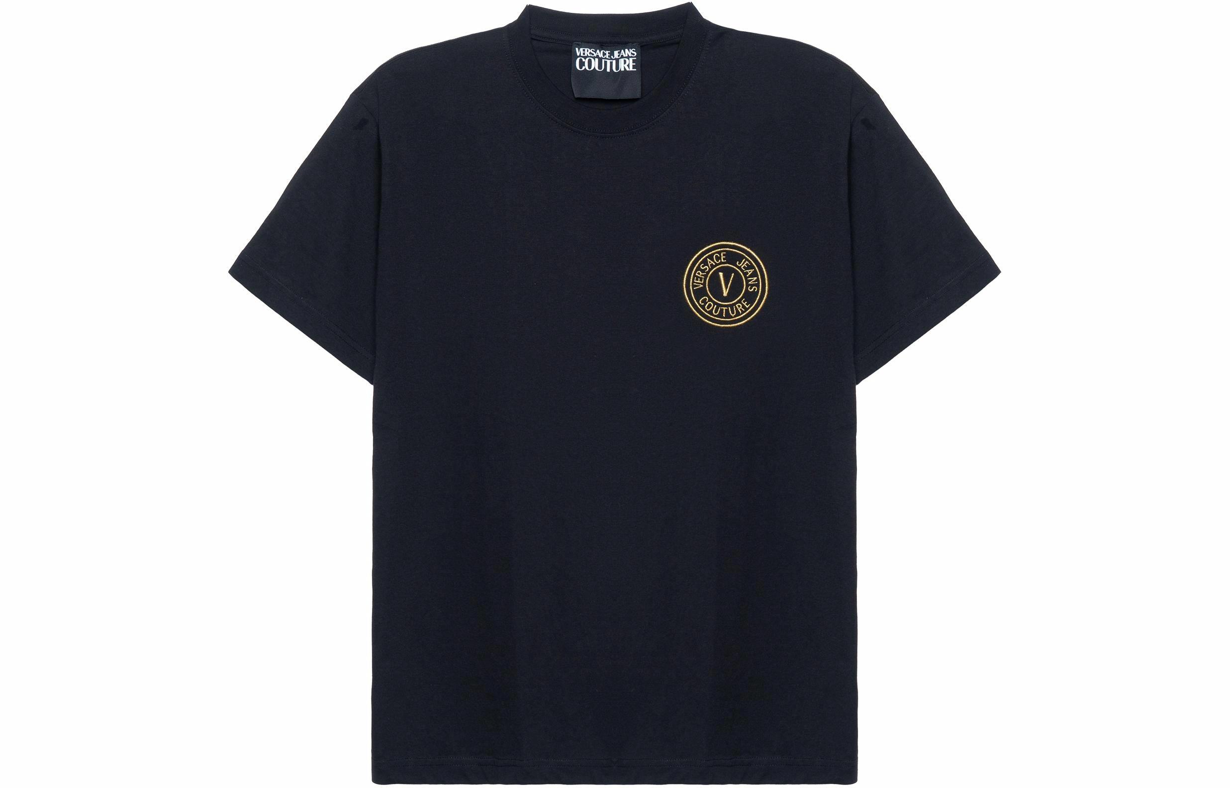 Мужские футболка Versace Jeans Couture SS22 Logo (черная)