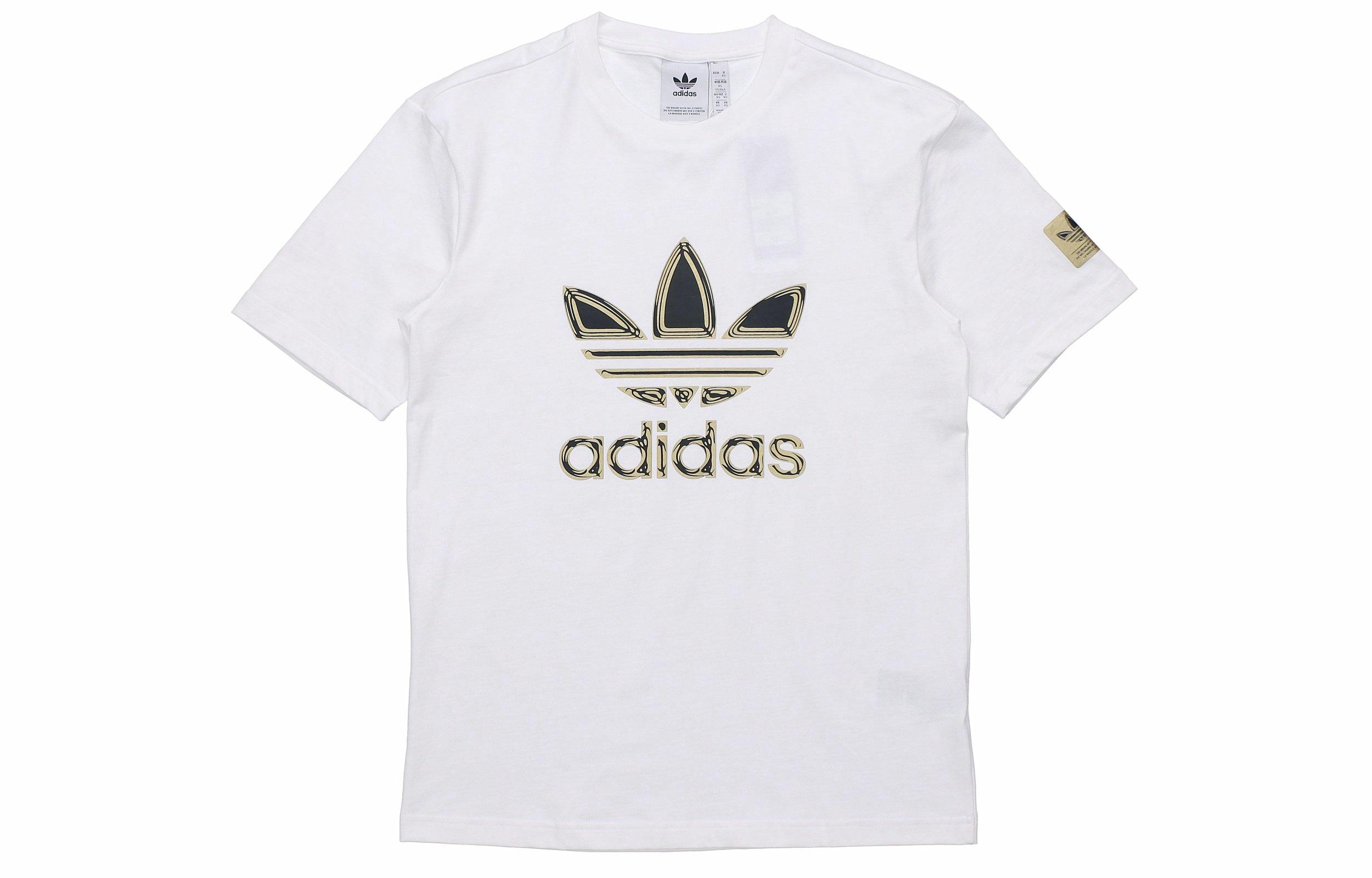 Мужская футболка adidas METALLIC (белая) — фото 1