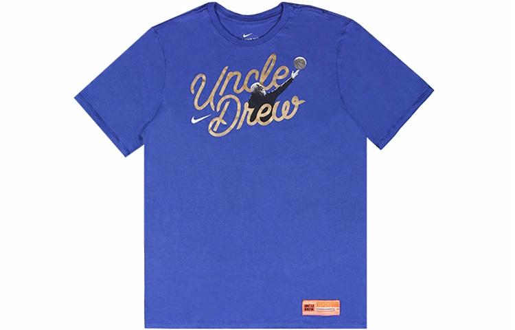 Мужская футболка Nike Ki Tee Uncle Drew (синяя) — фото 1