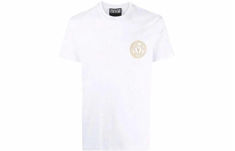 Мужская футболка VERSACE JEANS COUTURE SS22 Logo (белая)