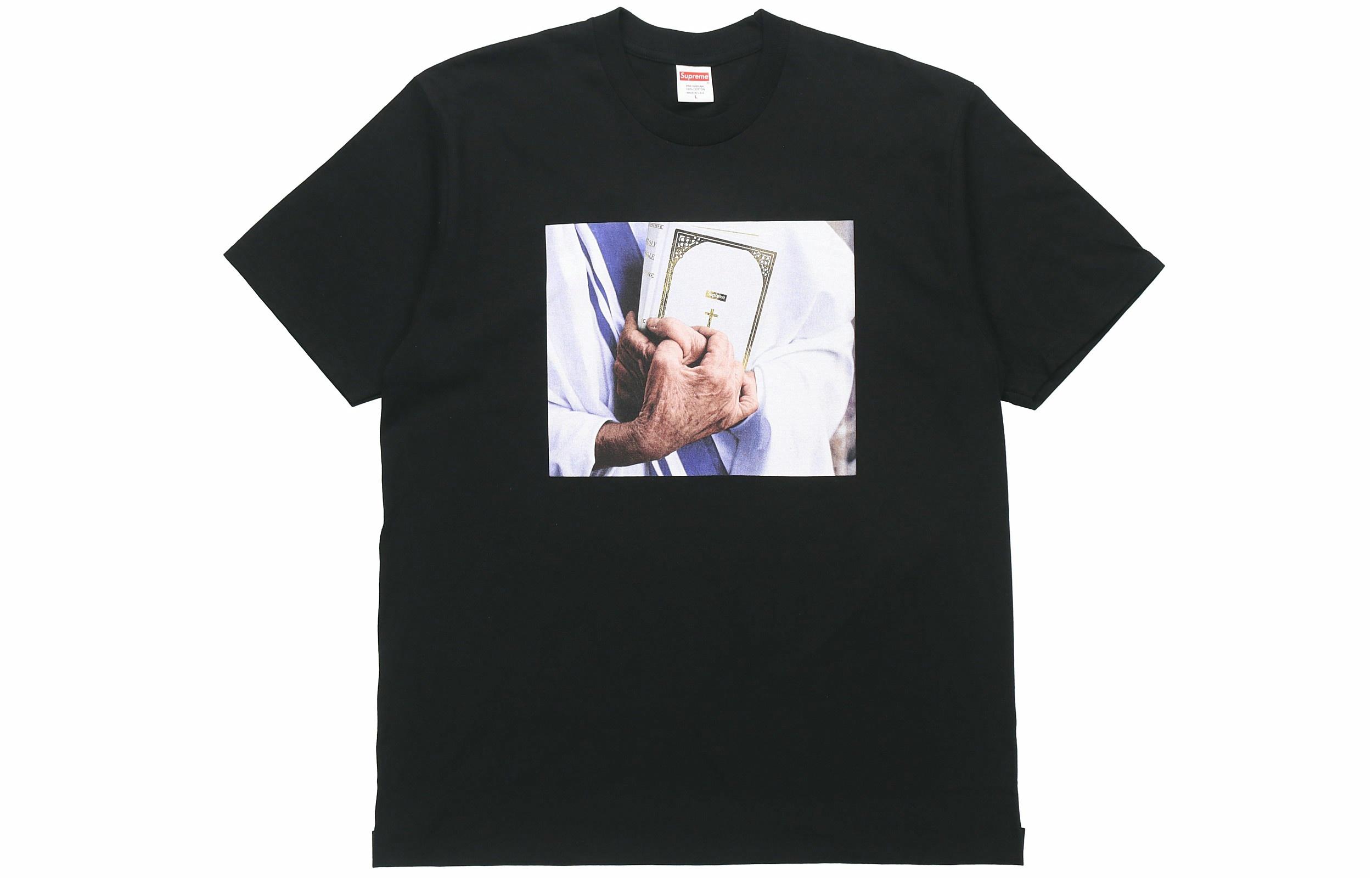 Футболка Supreme Week 7 Bible Tee (черная)