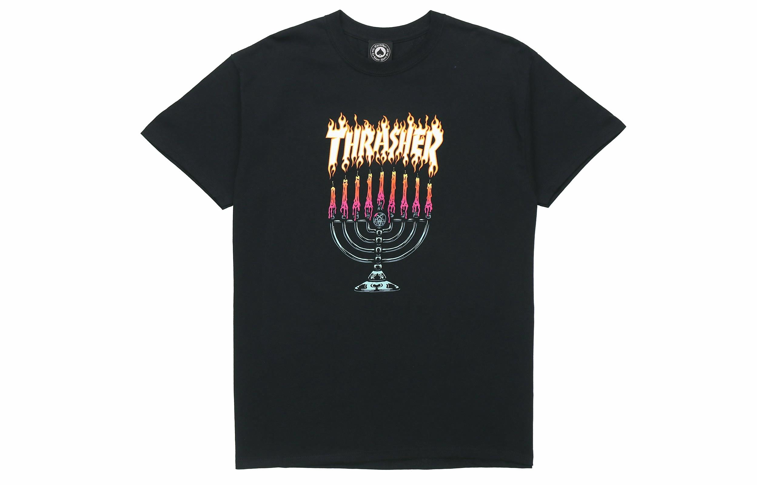 Футболка Thrasher Flame Candlestick (черная)