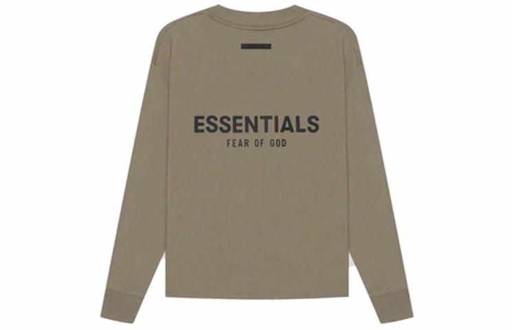 Худи Fear of God Essentials SS21 Long Sleeve Tee Taupe (серо-коричневый) — фото 1