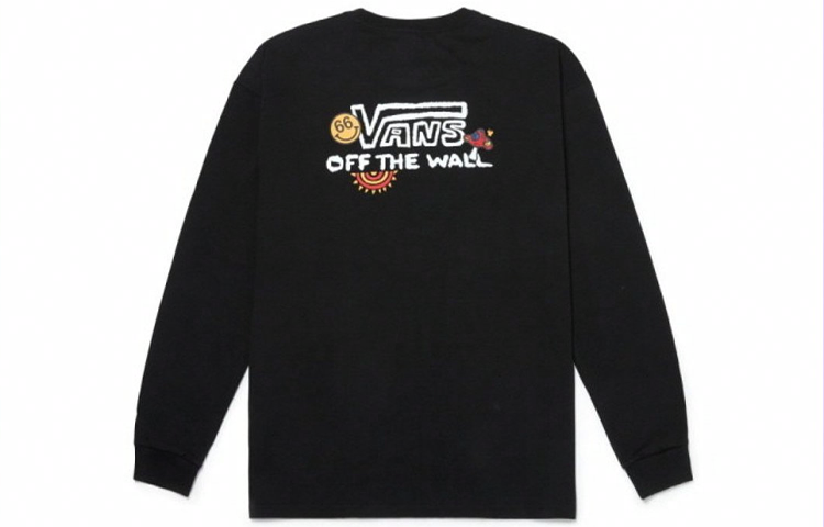 Мужская футболка Vans Long Sleeve (черная)