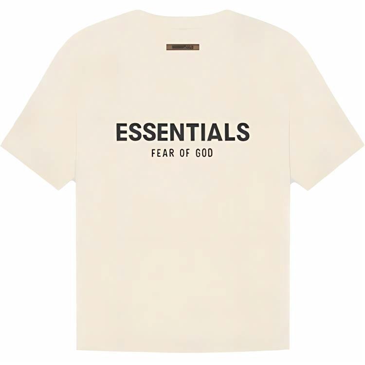 Худи Fear of God Essentials SS21 Short Sleeve Tee (кремовое)