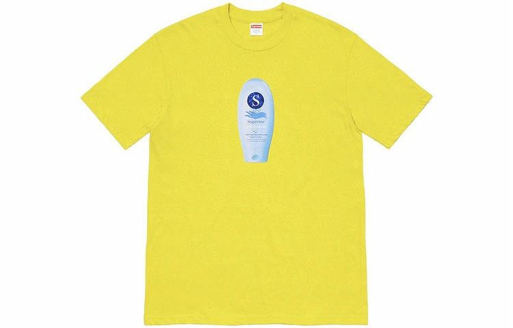 Футболка Supreme Super Cream Tee (желтая)