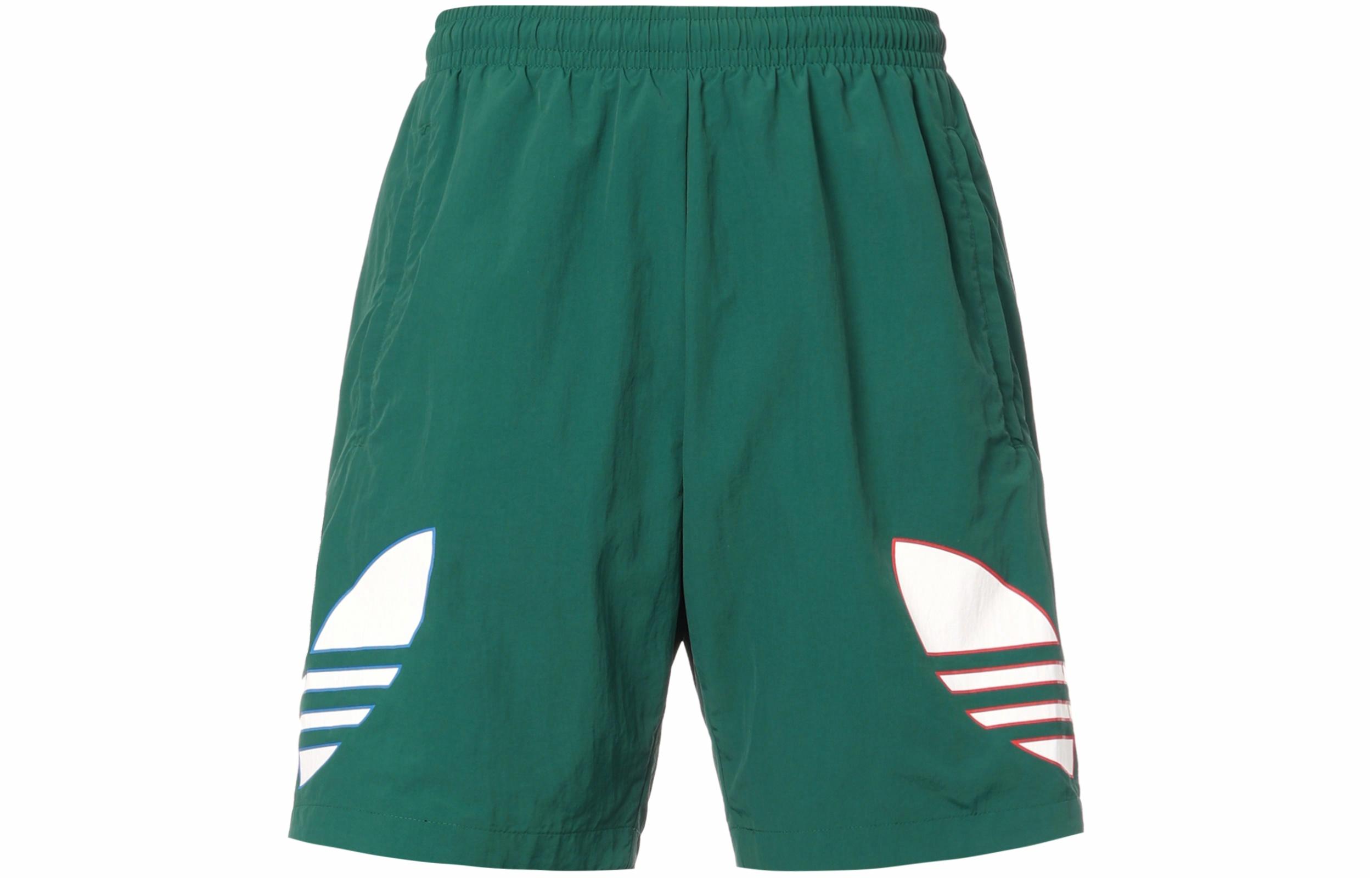Мужские шорты adidas originals Tricolor Short Logo (зеленые) — фото 2